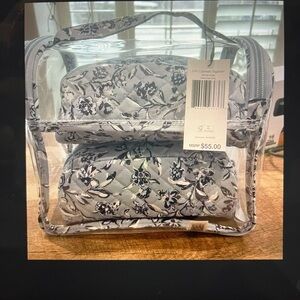 Vera Bradley 3 PC Organizer set in perennials gray